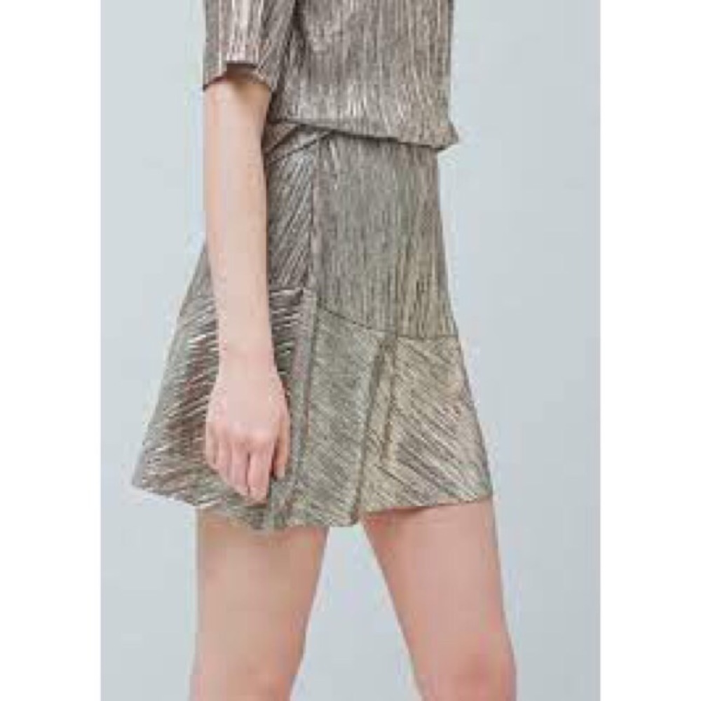 Mango Metallic Skirt